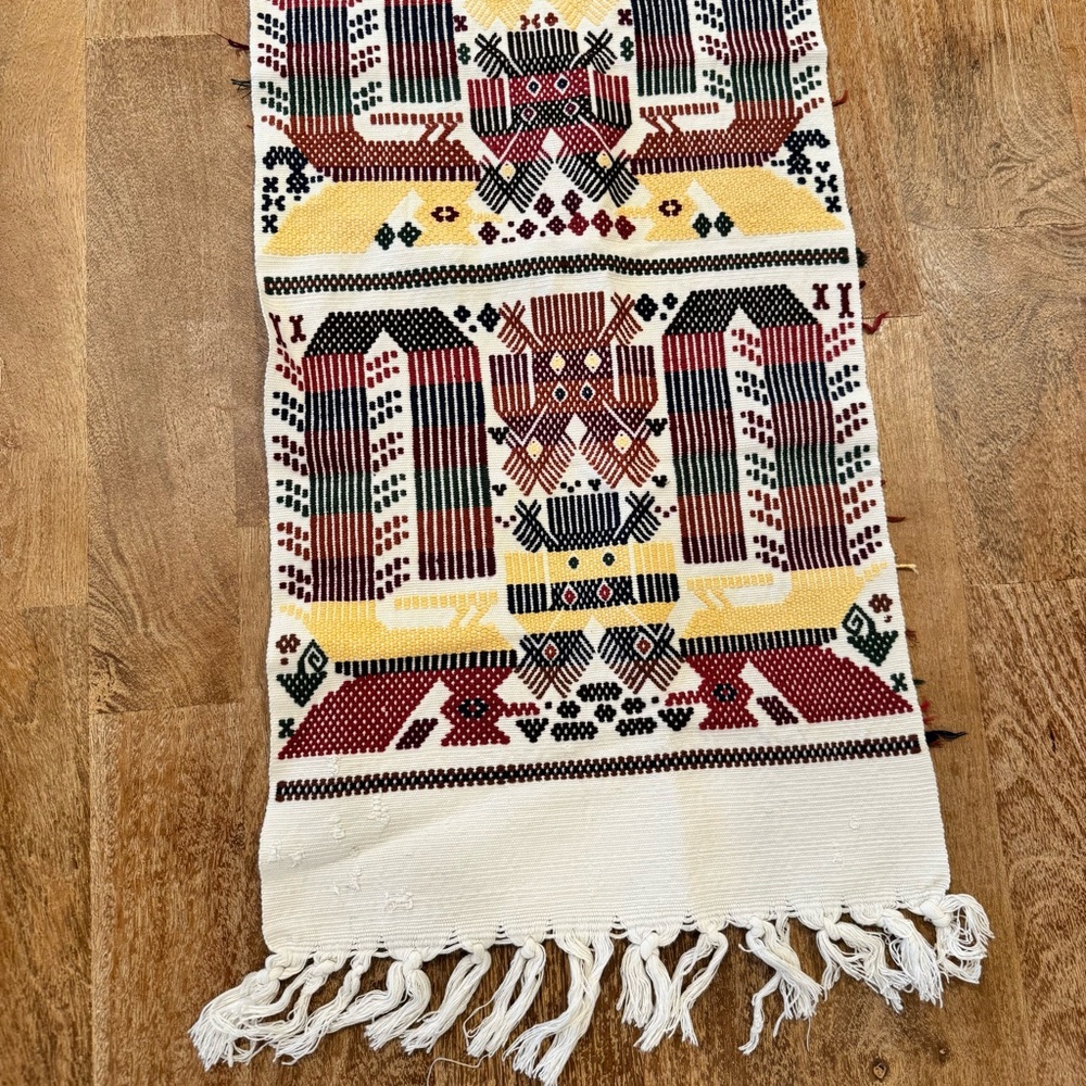 Fall Aztec Printed Buffet table runner cloth - Picture 2 of 5